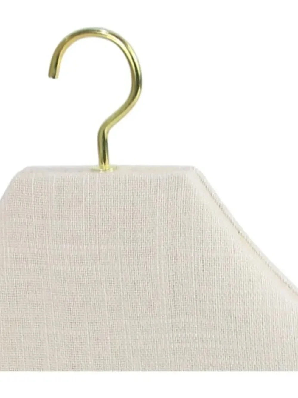 Cream Jewelry Display Bust with Gold Hook